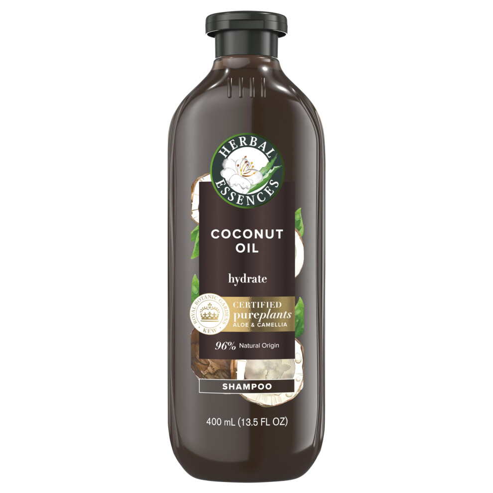 Herbal Essences Kokosnuss L-Feuchtigkeitsshampoo, 13,5 Fl Oz, Mit Zertifiziertem Kamelien L Und Aloe Vera, Fur Alle Haartypen, Insbesondere Trock-image