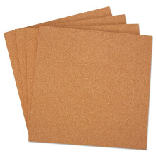 Universal UNV43404 12 x 12 cm Korkplattor - Brun yta (4-pack)
