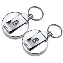 Micro Trader 23,62 inch trek-terugslag intrekbare sleutelhanger ring clip gereedschap metaaldraad