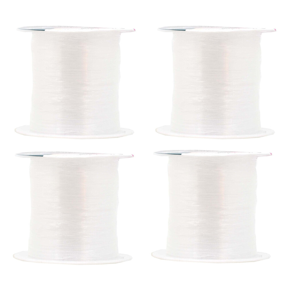 Mandala Crafts Nylon Invisible Thread for Sewing Quilting - Fishing Line Monofilament Transparent Thread for Wigs Beading - Clear String for Hanging D
