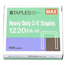 Max Heavy Duty Heftklammern 3/4 Zoll 1220FA-H - Schachtel mit 1000 Heftklammern