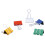 Universal Clipes de pasta mdios universais 31029, capacidade de 5/8 polegadas, 1 1/4 polegadas de largura, cores sortidas, 24/pacote 2