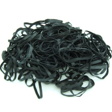 Black High Heat UV Resistant #64 Platinum Rubber Crepe Band Made in USA (3 1/2"""" x 1/4"""") Large Premium Fishing/Angler Rubberbands (64-1lb)