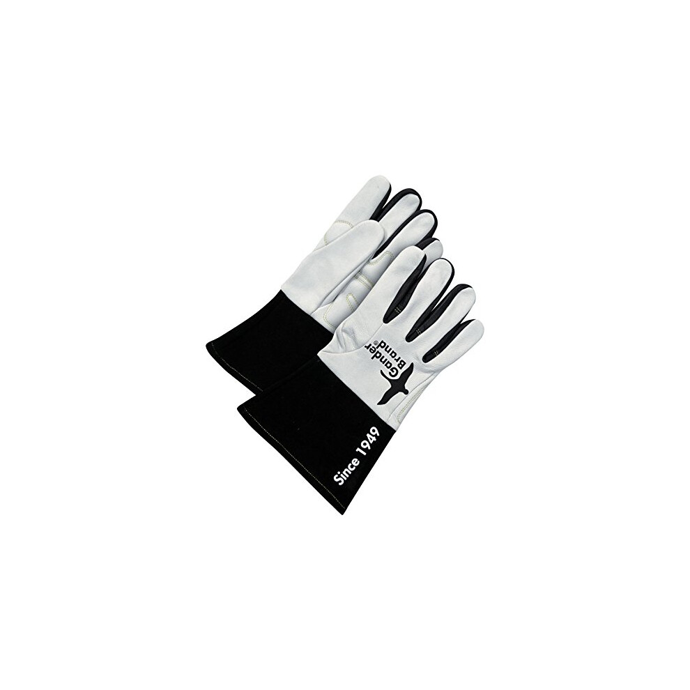 Bob Dale Gloves 6011949S Welding Glove Tig Grain White Goatskin Kevlar Sewn 063344363132