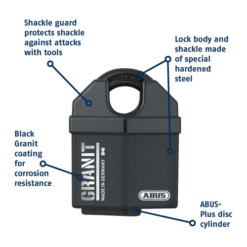 Abus ABUS 37/60 KA Granit Alloy Steel Padlock Keyed like Code 5544653 2