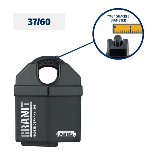 Abus ABUS 37/60 KA Granit Alloy Steel Padlock Keyed like Code 5544653 1