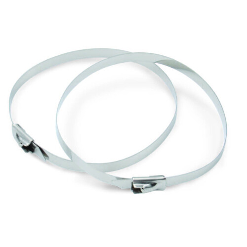 DEI rustfrit st?l udst?dningsl?seb?nd 8 tommer lange 9-pak (2 tommer diameter) 2