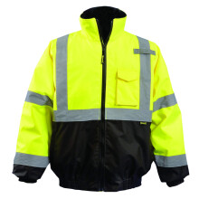 OccuNomix LUX-350-JB-BYXL Hoogzichtbare 2-in-1 Gevoerde Bomberjack met Afneembare Voering en 7 Zakken