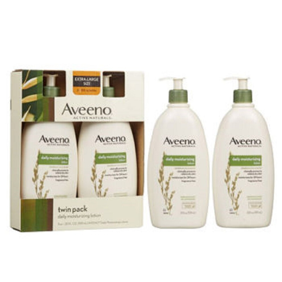 Aveeno Active Naturals Daily Moisturizing Lotion  Twin Pack 20 OZ