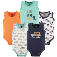 Hudson Baby holcicky Bavlna Body bez rukvu Body Body Surf Auto 3-6 mescu US