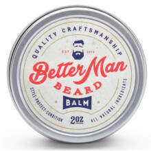 BETTER MAN BART-Balsam     2 oz, rein naturlicher, feuchtigkeitsspendender Bartbalsam mit atherischen    len in therapeutischer Qualitat und 100 % na
