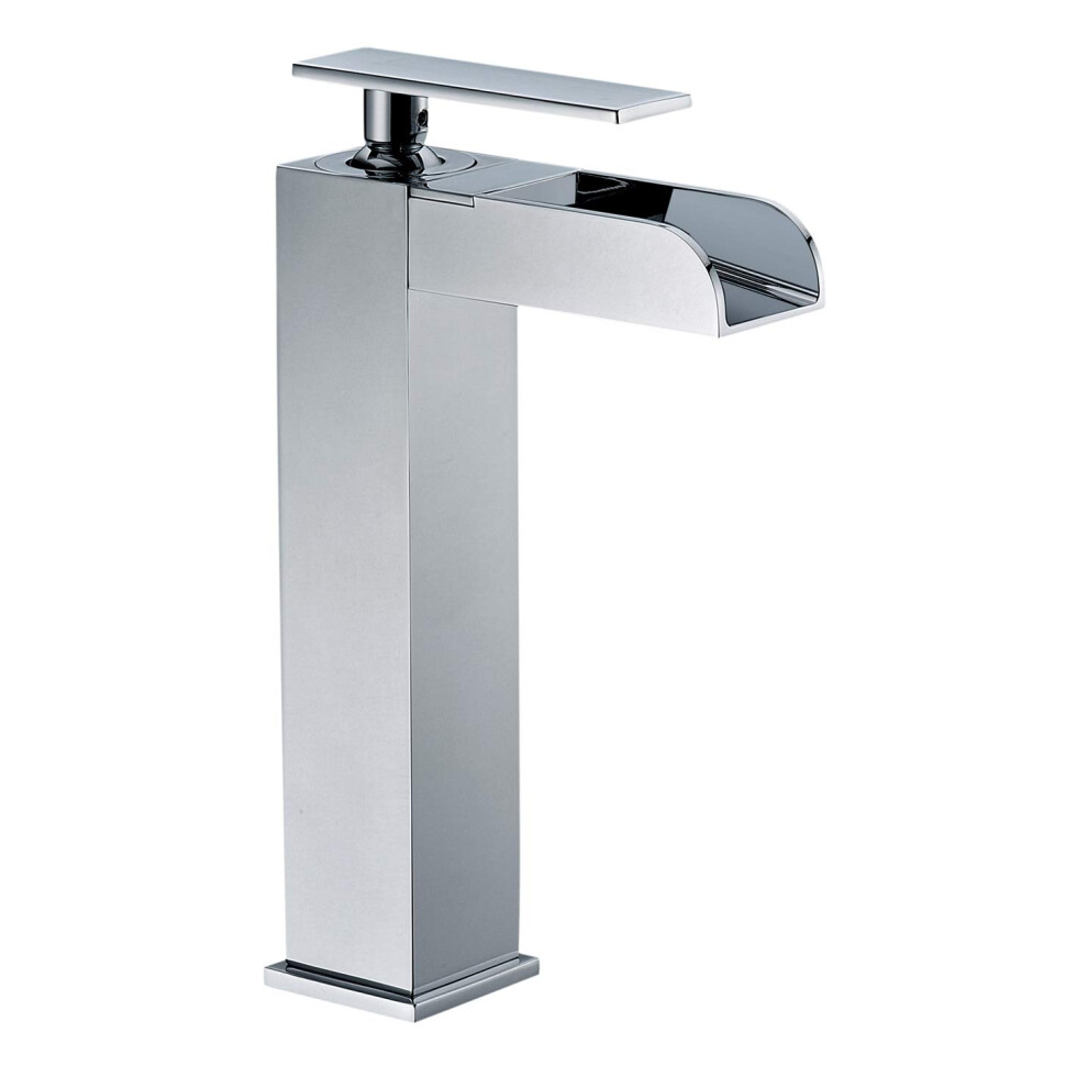 Photos - Tap Alfi brand AB1597-Pc Polished chrome Single Hole Tall Waterfall Bathroom Faucet