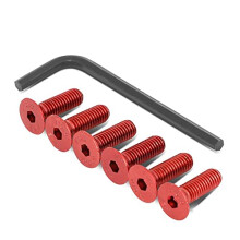 NRG Innovations SWS-100RD stuurwielschroevenset (upgrade rood""""CONICAL"""")