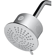 Jacuzzi 6-inch 2,0-GPM (7,6-LPM) Chrome 5-Spray WaterSense-douchekop met Bluetooth-mogelijkheid en ingebouwde luidsprekers