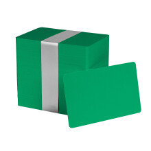 Pack of 500 Green CR80 PVC Cards | 30 mil by easyIDea
