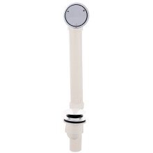 Westbrass Universal Deep Soak PVC-Badewannenablauf D493244CHM-50, pulverbeschichtet, wei