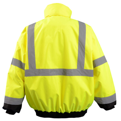 OccuNomix LUX-350-JB-BYL Υψηλής Ορατότητας 2 σε 1 Σακάκι Bomber με Αφαιρούμενη Επένδυση 1