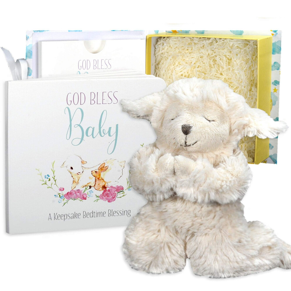 Tickle & Main Baby Praying Musical Lamb and Prayer Book Gift Set in Box  Baptism Gifts for Girls & Boys  Ideal Holiday Gifts for Kids on Christmas  Ea