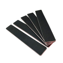 10 Stuks Professionele Wasbare Dikke Nagelvijlen Nagelvijl 60/60 Grit Zwart Nail Art Care Schuren Buffer Buffing Manicure Pedicure Tool