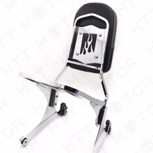 HTTMT MT501-006F+502-012-CD Odpinane oparcie Sissy Bar i bagażnik kompatybilne z Harley FATBOY Softail FLSTN
