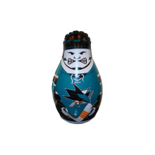 Saco de boxeo inflable Fremont Die NHL San Jose Sharks Bop Bag, tama   o mini: 30 cm de alto, colores del equipo