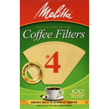 Melitta 624602#4 8 a 12 lok, 100 kusov, k nick filtre na k vu v pr rodnej hnedej farbe