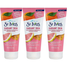 St Ives Scrub Even & Bright Pink Lemon & Mandarin Orange 6 Ounce (Pack of 3) by St. Ives