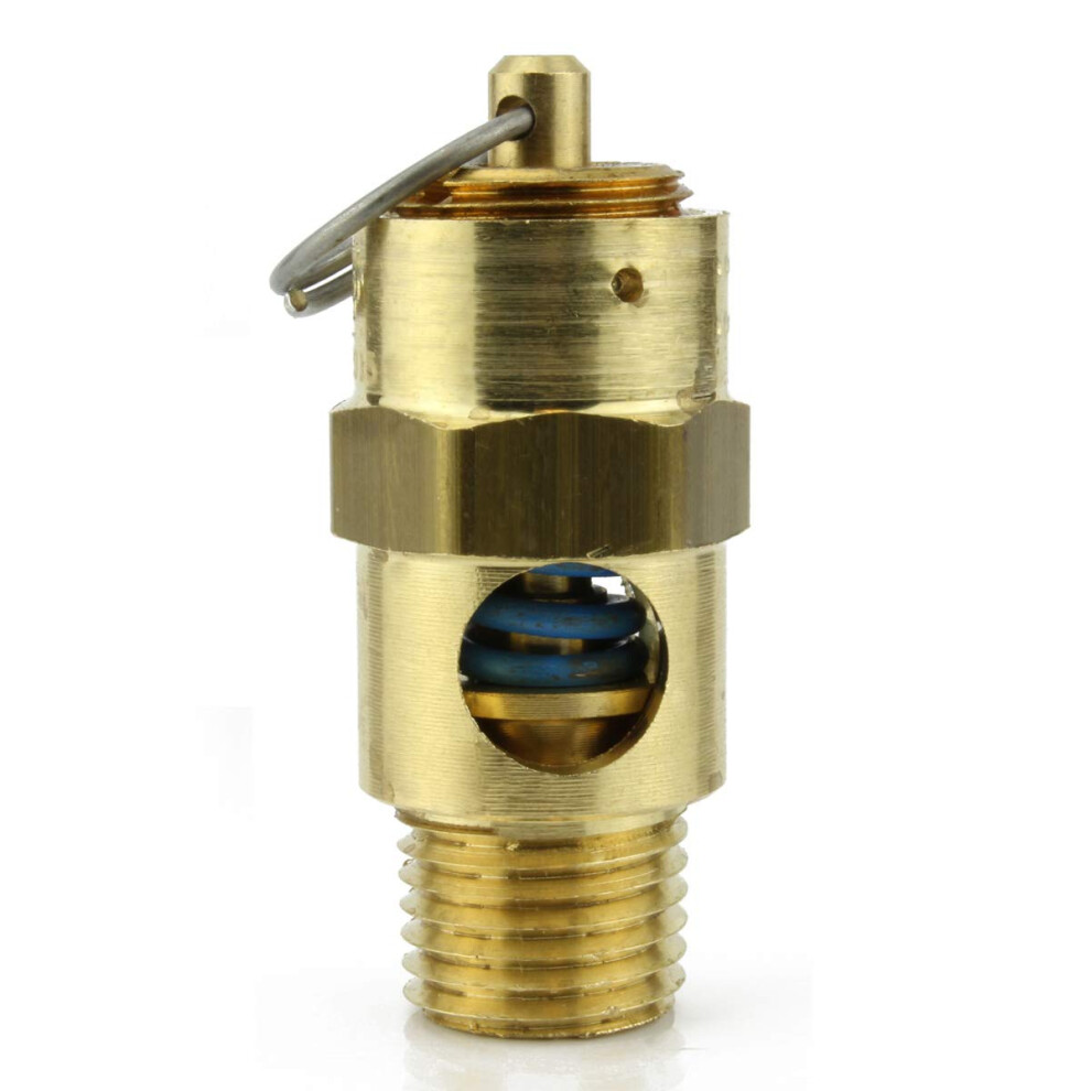 New 1/4 ASME Brass Safety relief Valve 150 PSI American made Compressed air pop off valve by safety valve