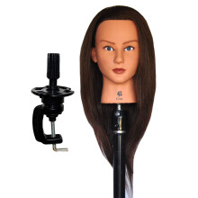 HairZtar Echt haar 18 - 20 """" Mannequin Hoofd Kapper Trainingshoofd Oefenpop Cosmetologie Hoofd (CORA+C (18""))