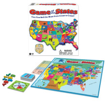 Game of The States med 1970-tals originalkonst, av Winning Moves Games, för 2 till 4 spelare, ålder 8 och uppåt