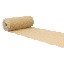 CleverDelights 9"""" Premium Burlap Roll - 10 Yards - No-Fray Finished Edges - Naturligt Jute Burlap Tyg - 9 tum
