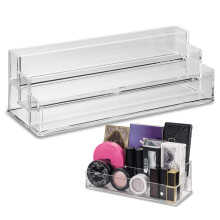 byAlegory Tiered Acrylic Eyeshadow Palette Makeup Organizer (Small Palettes Compacts Lipsticks Lip Gloss Eye Shadows Cosmetics) | 3 Tier Cosmetic