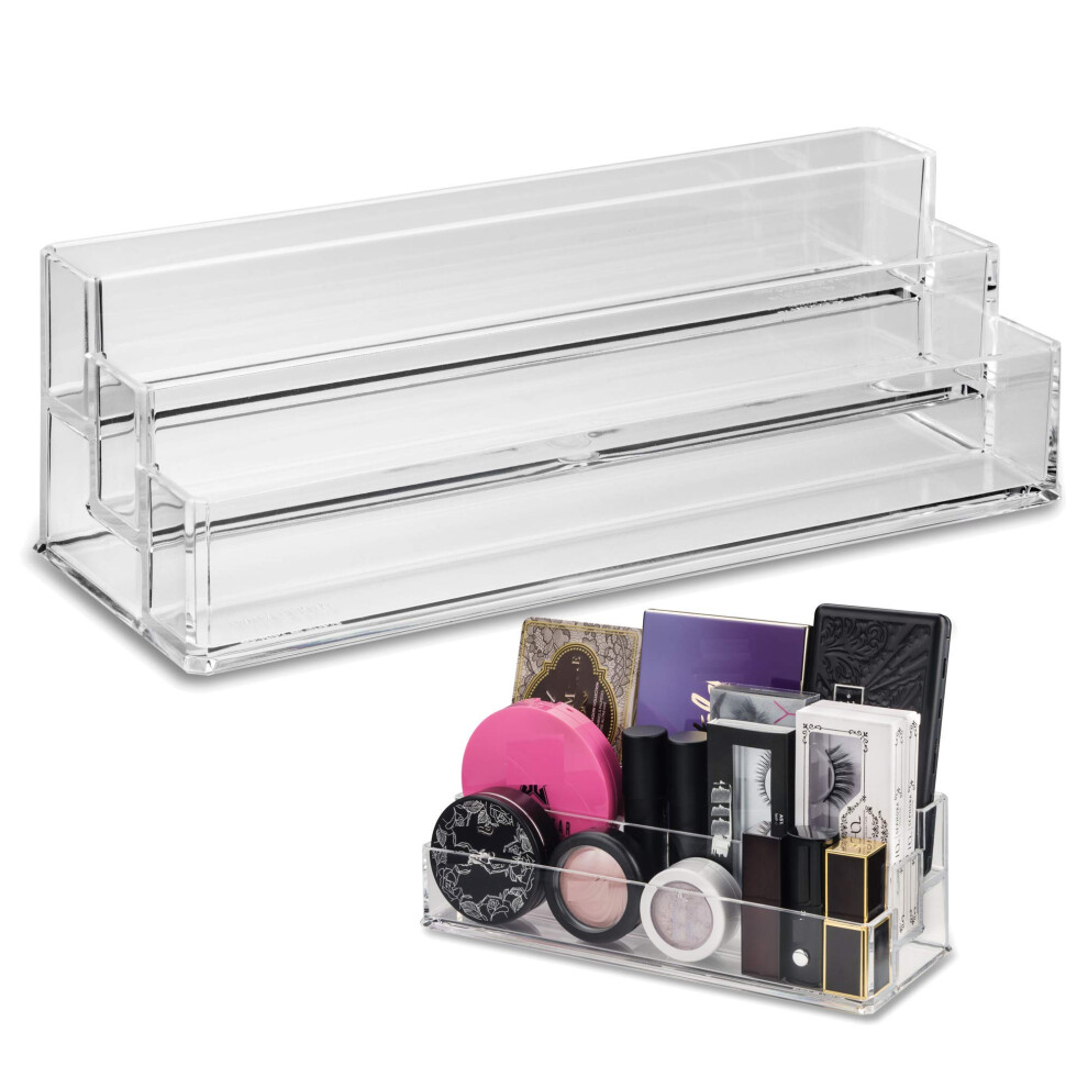 By Alegory Byalegory Tiered Acrylic Eyeshadow Palette Makeup Organizer (Small Palettes Compacts Lipsticks Lip Gloss Eye Shadows Cosmetics) | 3 Tier Cosmetic