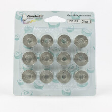 WonderFil Specialty Threads DecoBob voorgewonden klossen klasse 15 - grijs