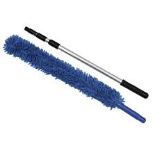 CleanAide Handheld Microfiber Flex Duster met verstelbare telescopische steel