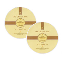 Fru Anderson's Baking Easy No-Mess Pie Crust Maker Bag BPA Gratis 14-tommer s?t p? 2