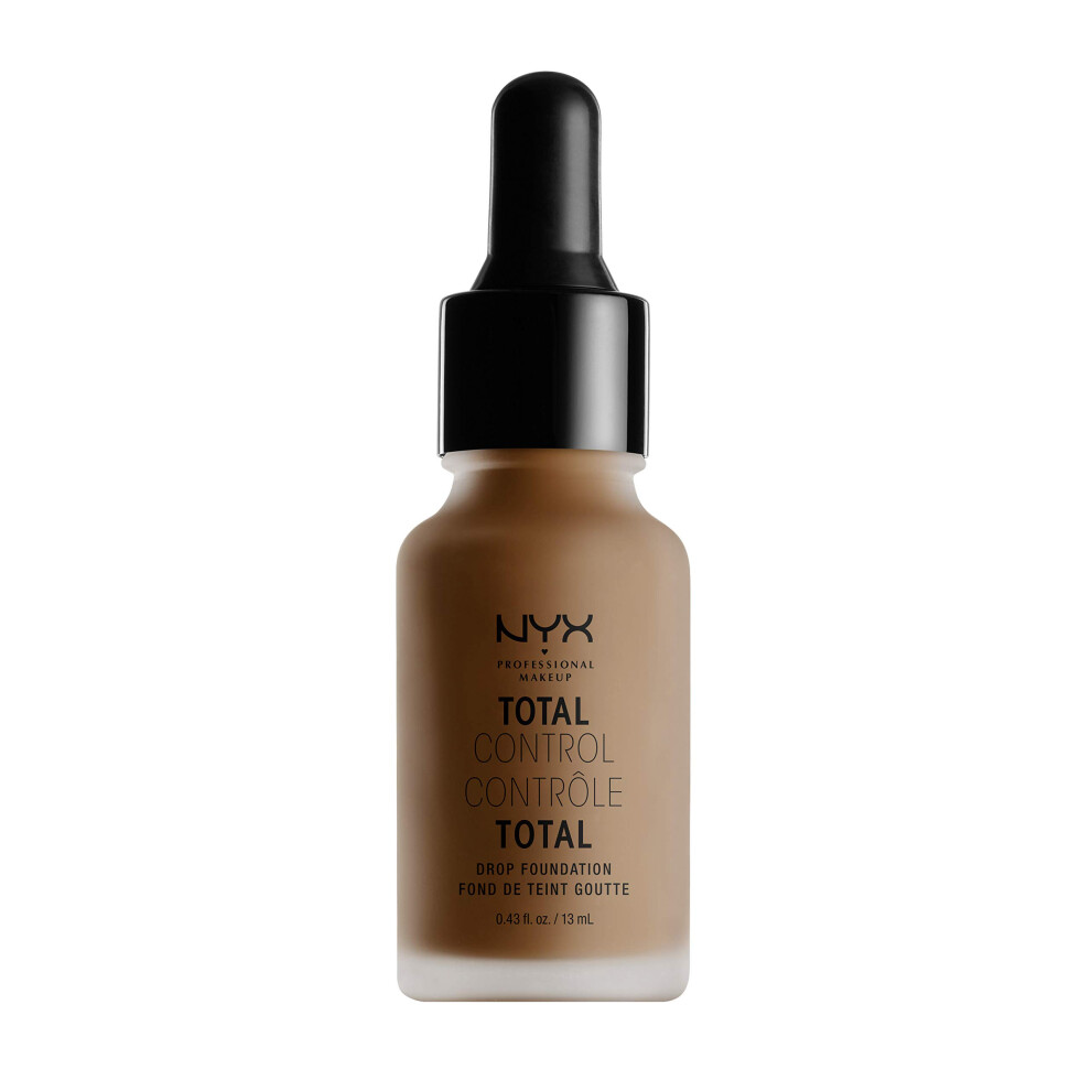NYX PROFESSIONAL MAKEUP Total Control Drop Foundation - Deep Rich  With Neutral Undertones  0.43 Fl Oz (TCDF20)