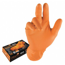 Bob Dale Handskar 9916100BM Grippaz Orange Nitril Engngslda 6Mil