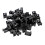 iExcell 100 Pcs Black 4.5mm Cable Tie Base Saddle Type Mount Wire Holder 1