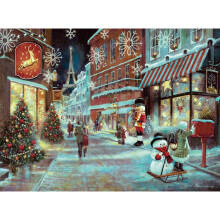Bits and Pieces - Legpuzzel van 1000 stukjes voor volwassenen - Versierde glitter - Kerstmis in Parijs - Vakantie Eifeltoren Legpuzzel van kunstenaar