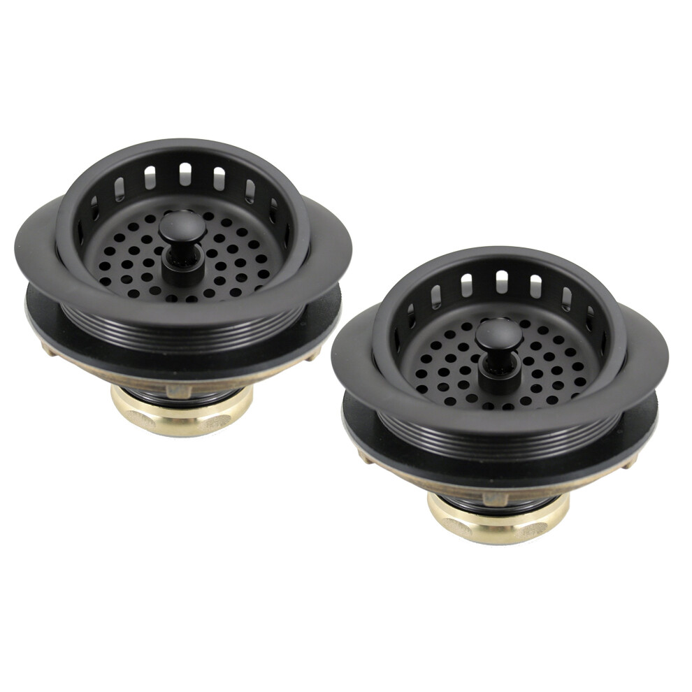 Westbrass D2145 Two Post Stile Cestino Grande Cucina Filtri Oil Rubbed Bronze-image