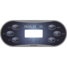 Balboa Overlay BP Series TP600 6 Button P1 Aux Flip Temp Lt