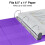 Staples Staples 82680 de servi   o pesado de 1,5 polegadas de 3 ring Binder roxo (24683-US) 3