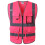JKSafety 9 Θέσεις Σακάκι Υψηλής Ορατότητας Με Ανακλαστικές Ράβδους (X-Large, 150-Ροζ) 1