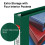 Staples Staples 82681 de servi   o pesado de 1,5 polegadas de 3 ring em letra Green (24682-US) 4