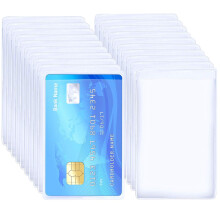 BronaGrand 20st transparante verticale ID creditcardhouder visitekaartje beschermhoezen