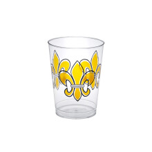 Party Essentials 20 stuks bedrukt hard plastic 10 oz bekers/Fleur De Lis bekers transparant