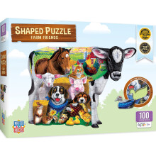 MasterPieces 100-delige puzzel voor kinderen - Boerderijvrienden - 14""""x19""""