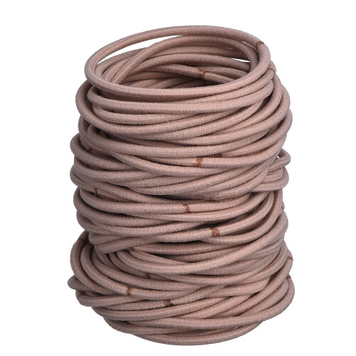 100 Élastiques à Cheveux Bandes de Queue de Cheval (5 x 0.3 cm, Blond)