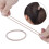 100 Élastiques à Cheveux Bandes de Queue de Cheval (5 x 0.3 cm, Blond) 4